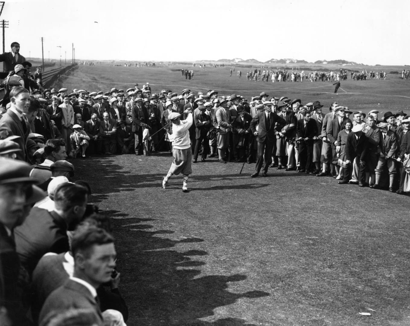Bobby Jones on the 17th tee of The Old Course, 1927